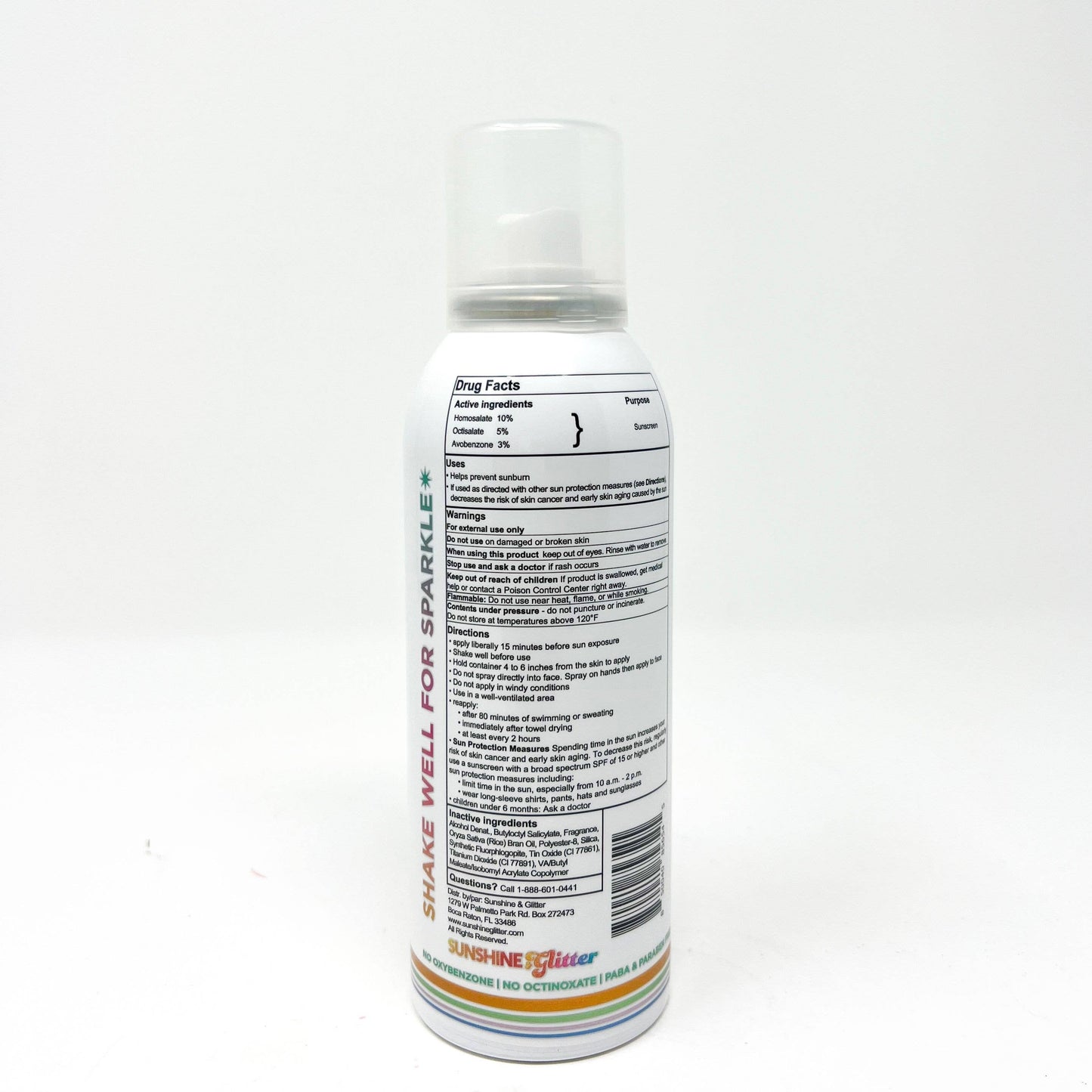 Sunshine & Glitter SPARKLE SHIMMER Sport SPF 50 Mist spray sunscreen