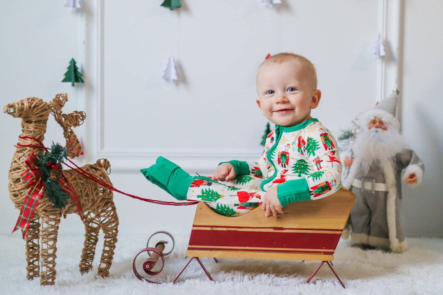 ZIP ROMPER -Nutcracker: 0/3m