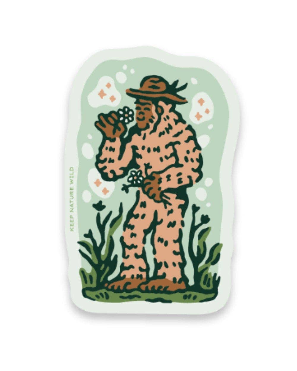 Squatch Spring Blooms Ranger Bigfoot | Sticker