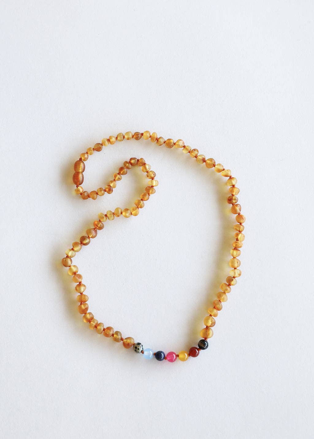 Raw Honey Amber + Vintage Style Necklace