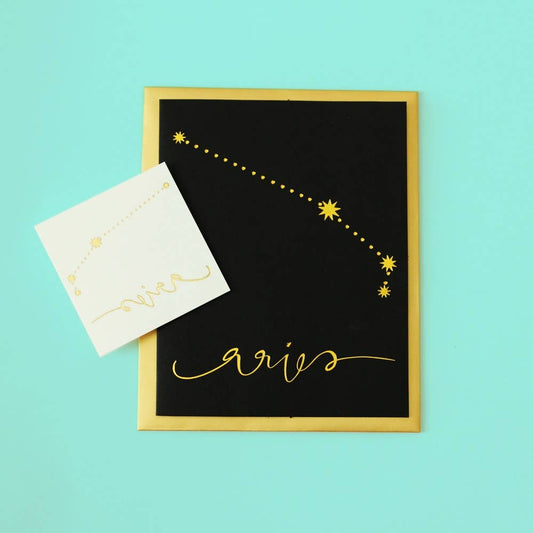 Zodiac Card - Aries Greeting Card