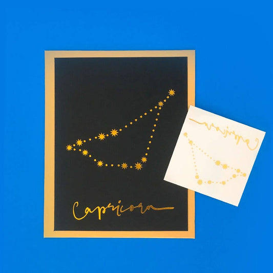 Zodiac Card - Capricorn Greeting Card