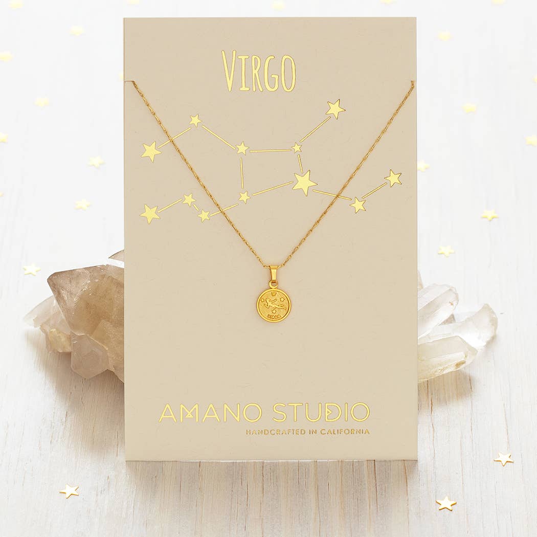 Tiny Zodiac Medallion Necklace
