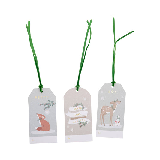 Woodland Christmas Tag Set