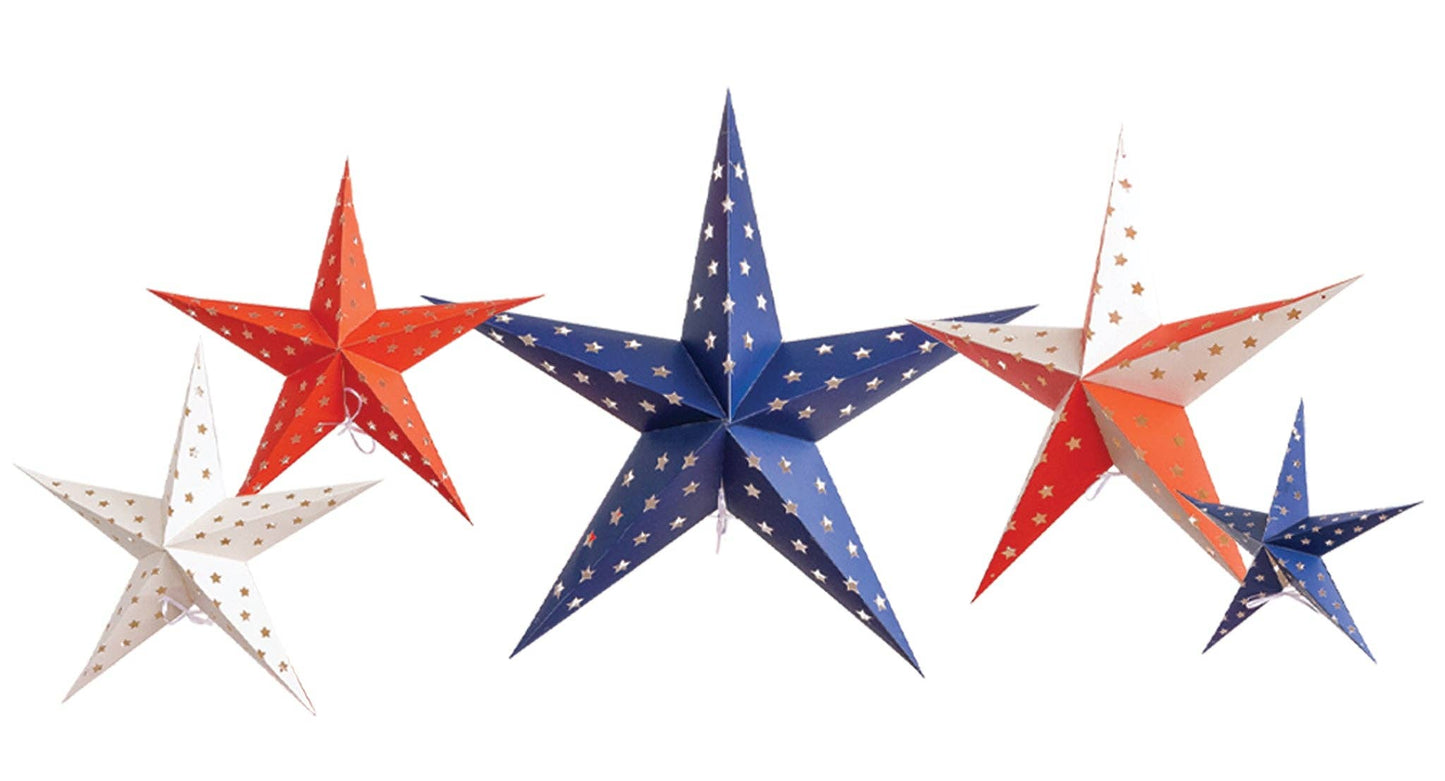 SSP904 - Stars and Stripes Decorative Hanging Stars