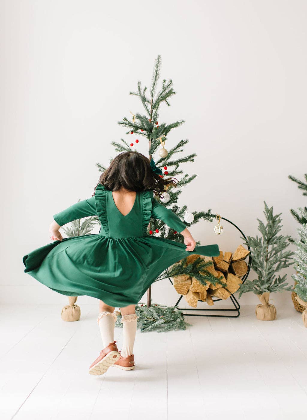 Adelisa Dress in Evergreen | Christmas | Girls