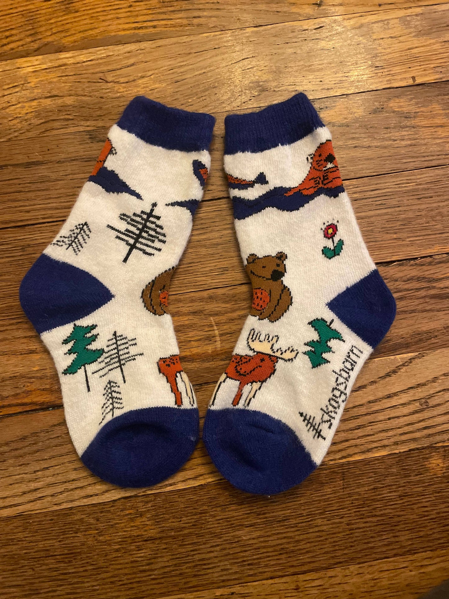 Alaska Animals Merino Blend Kids Socks 3-5 years old