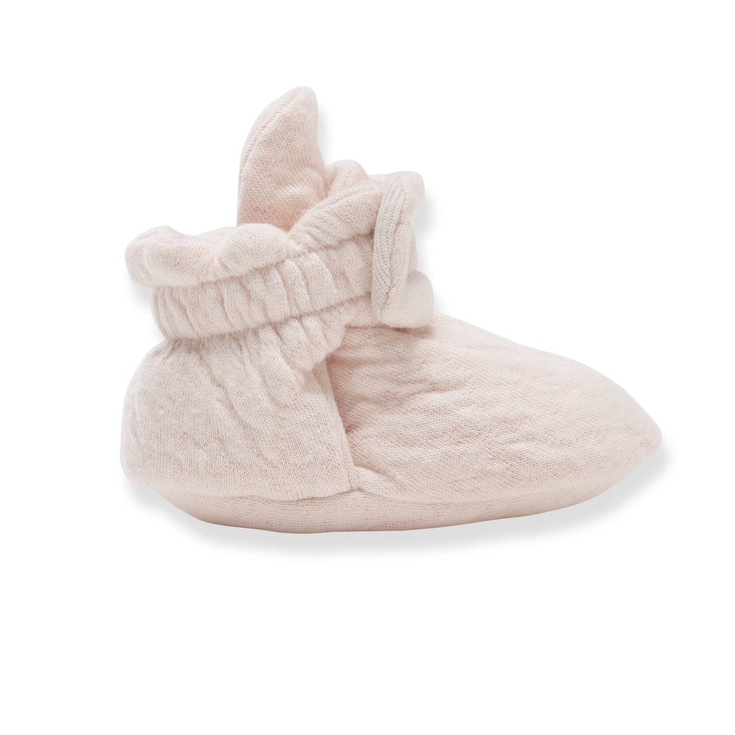Organic Cotton Quilted Bee Baby Booties - Ranunculus