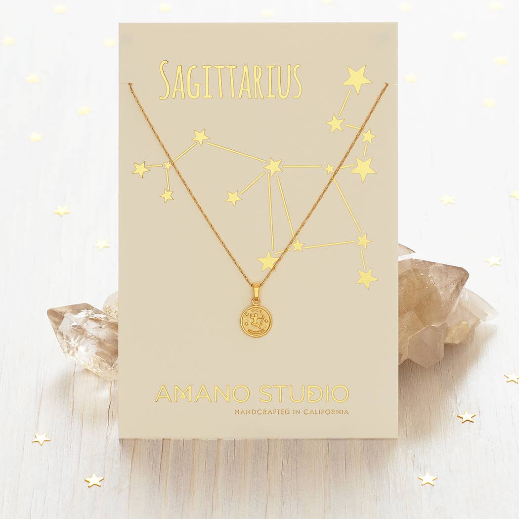 Tiny Zodiac Medallion Necklace