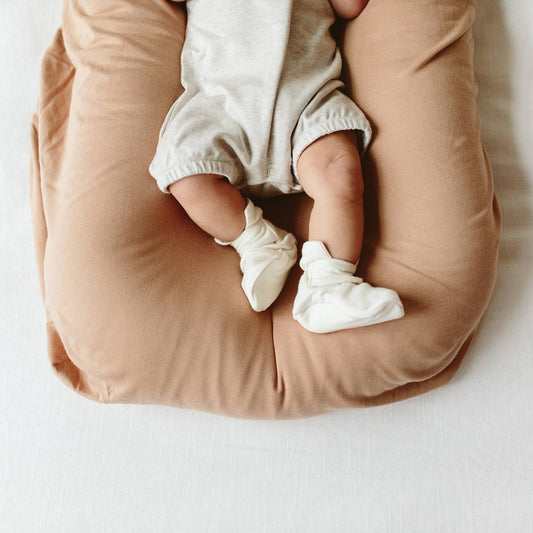 Stay On 2-Pack Baby Boots - Clay Stripe + Cloud: 3-6