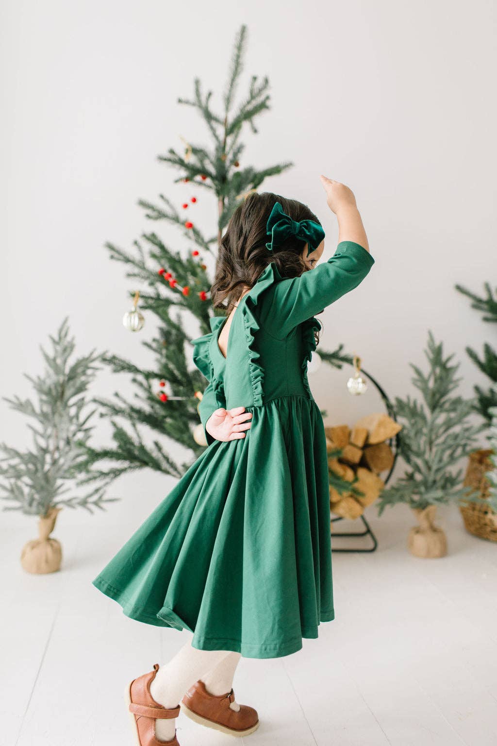 Adelisa Dress in Evergreen | Christmas | Girls