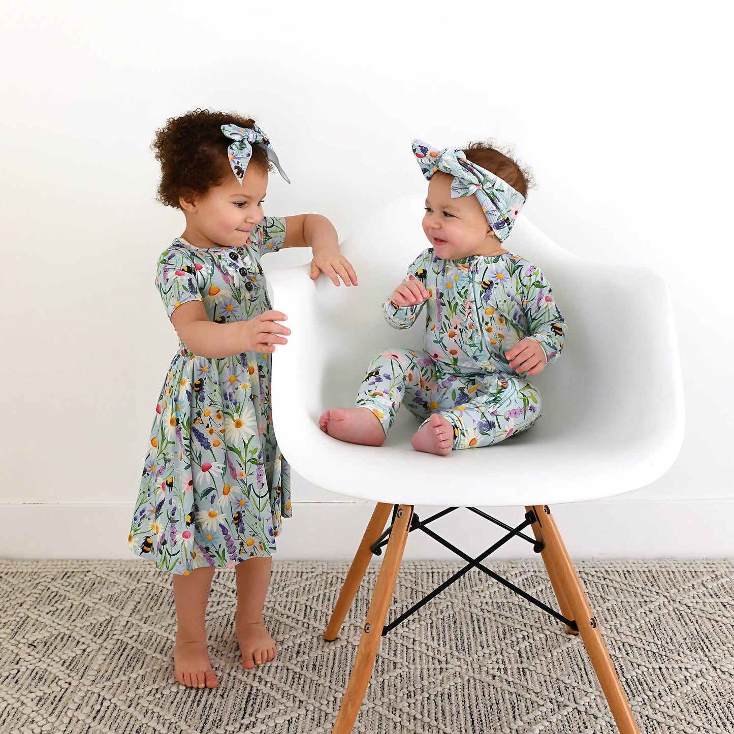 Bumble Ruffle Zip Bamboo Baby Sleepies Little Outfit