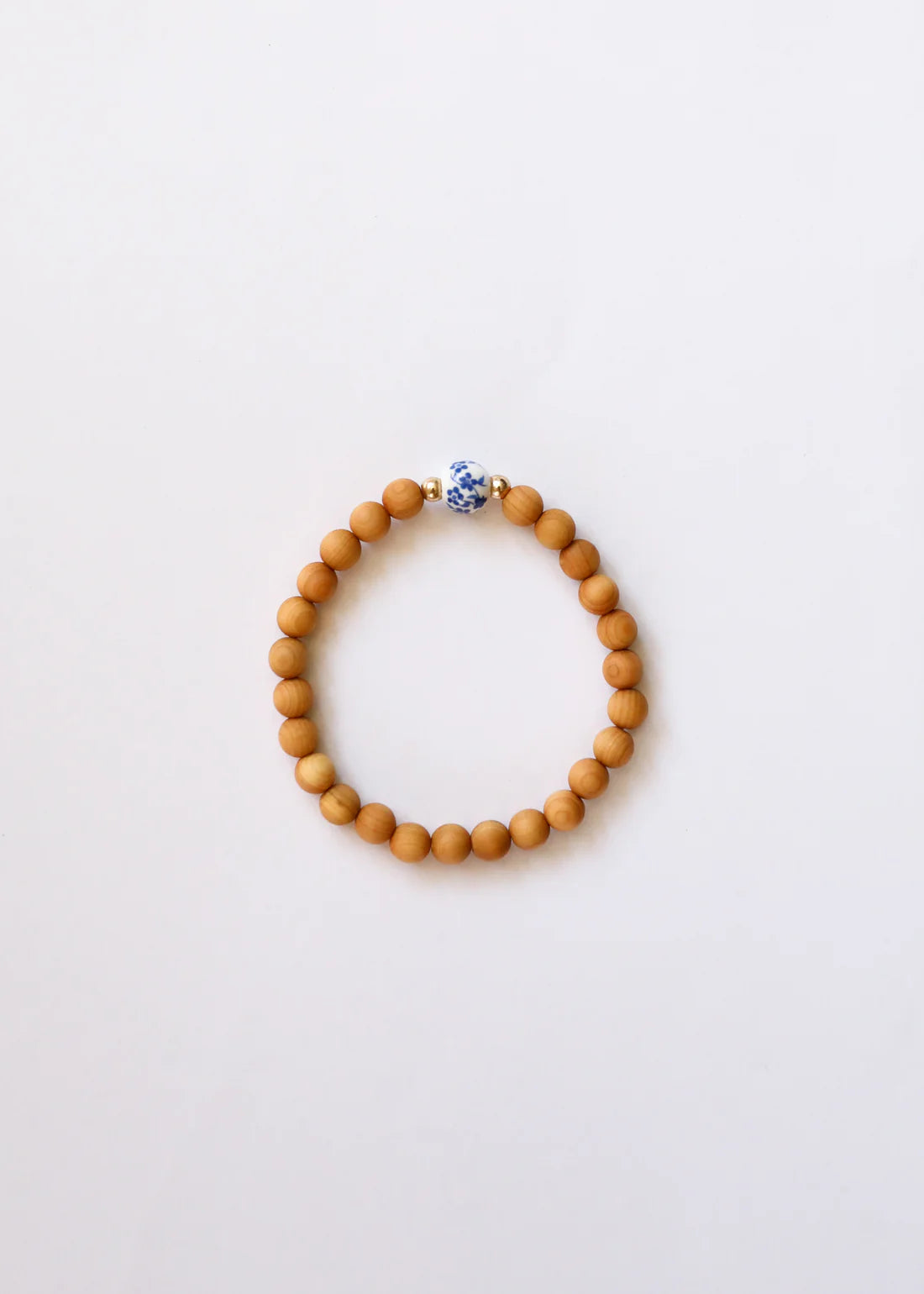 Adult Bracelet Cypress Wood Flowers