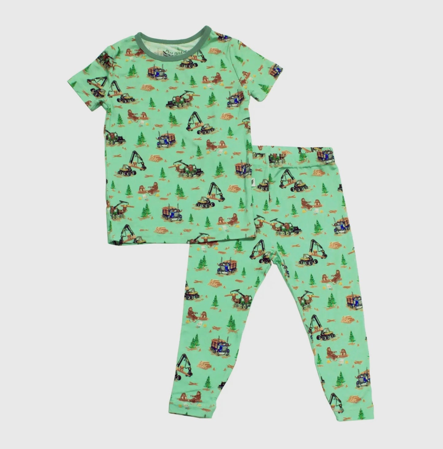 Bigfoot Logging Adventure 2 Piece Pajama Set