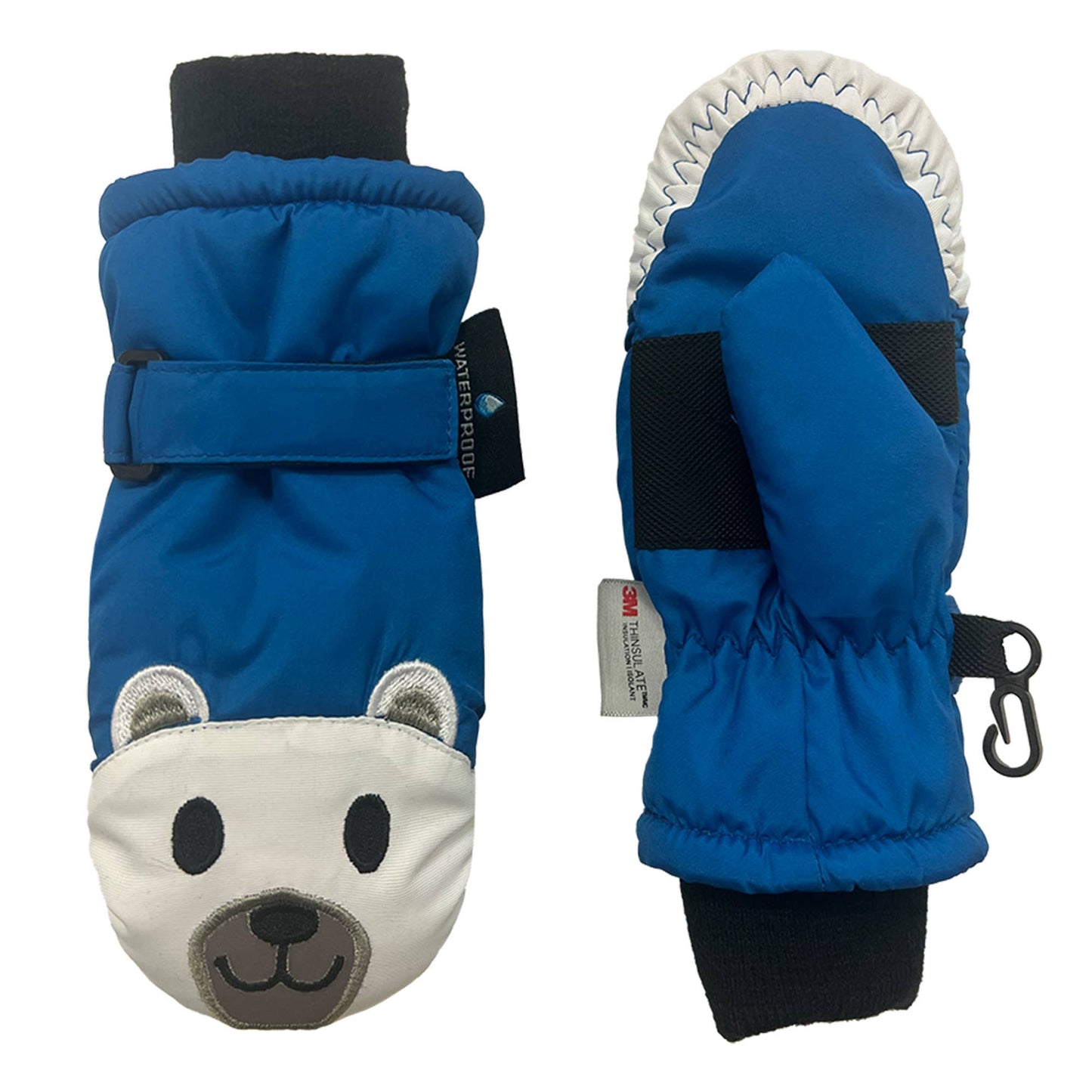 Toddler Critter Faces Ski Mitten w. Thinsulate Size 2-4