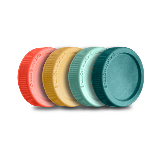 Plastic Mason Jar Storage Lids, Single Piece