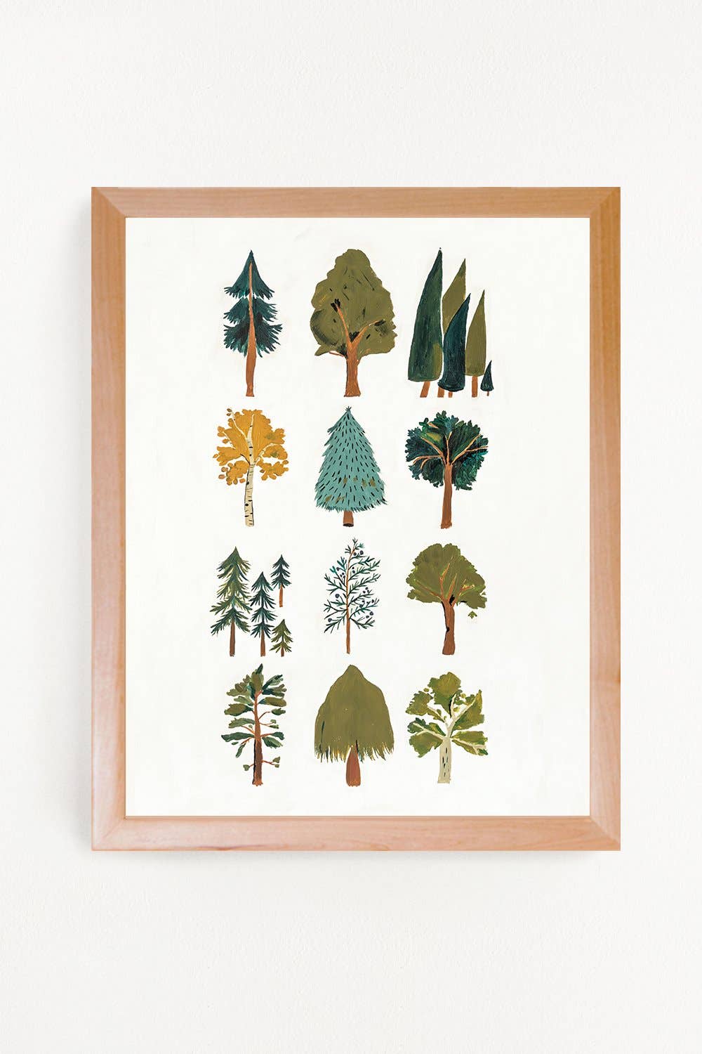 Forest Trees Art Print: 11x14