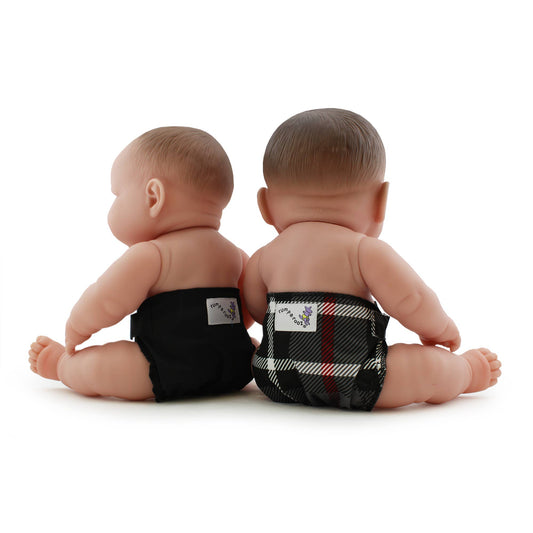 Rumparooz Doll Diaper Set: Dexter & Phantom