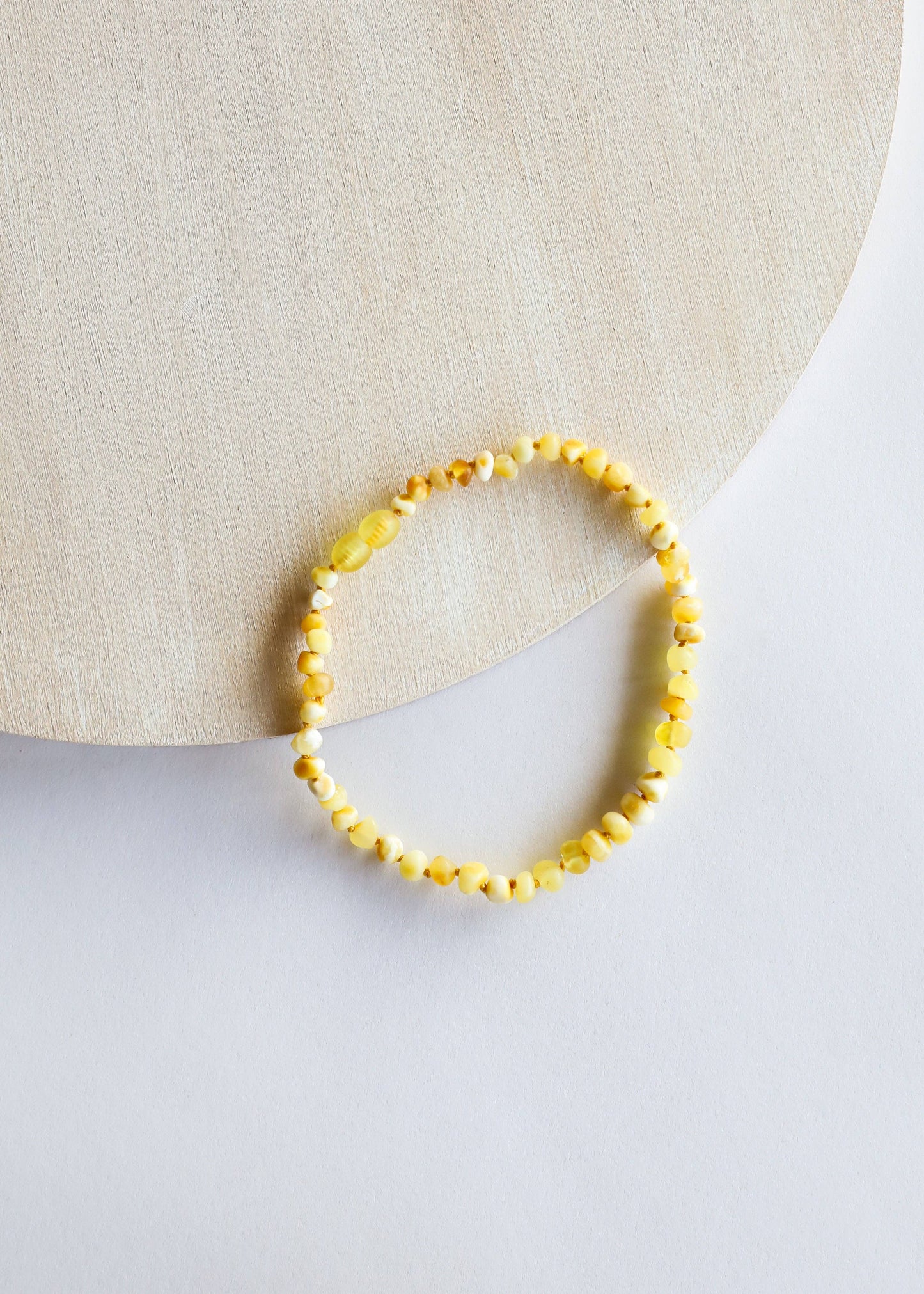 Raw Butterscotch Baltic Sea Amber || Beaded Necklace