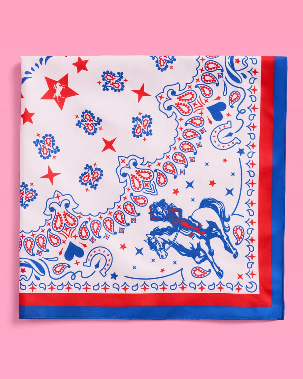 American Girl Bandana - red white and blue bandana, USA, Cowboy, 4th July