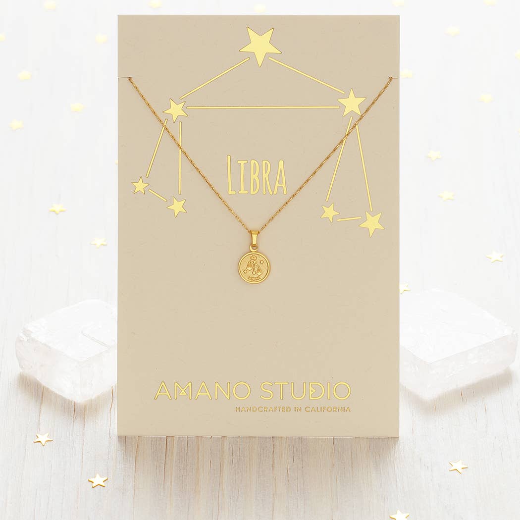 Tiny Zodiac Medallion Necklace