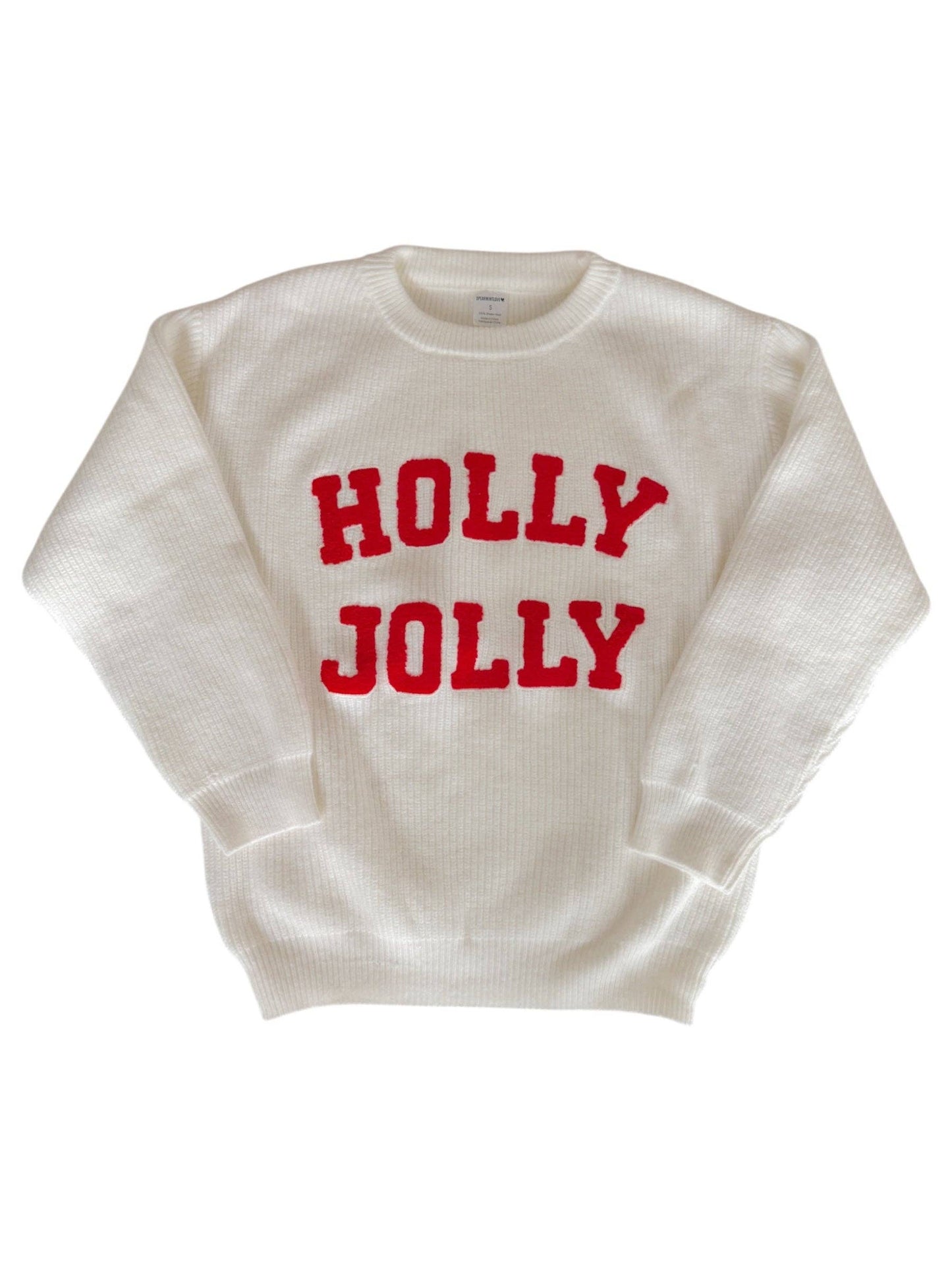 Women's Knit Sweater, Holly Jolly