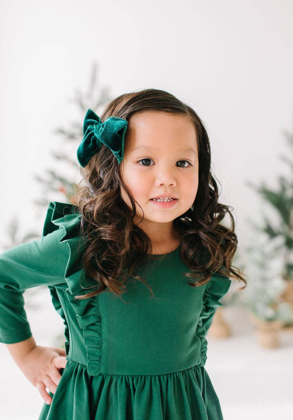 Adelisa Dress in Evergreen | Christmas | Girls