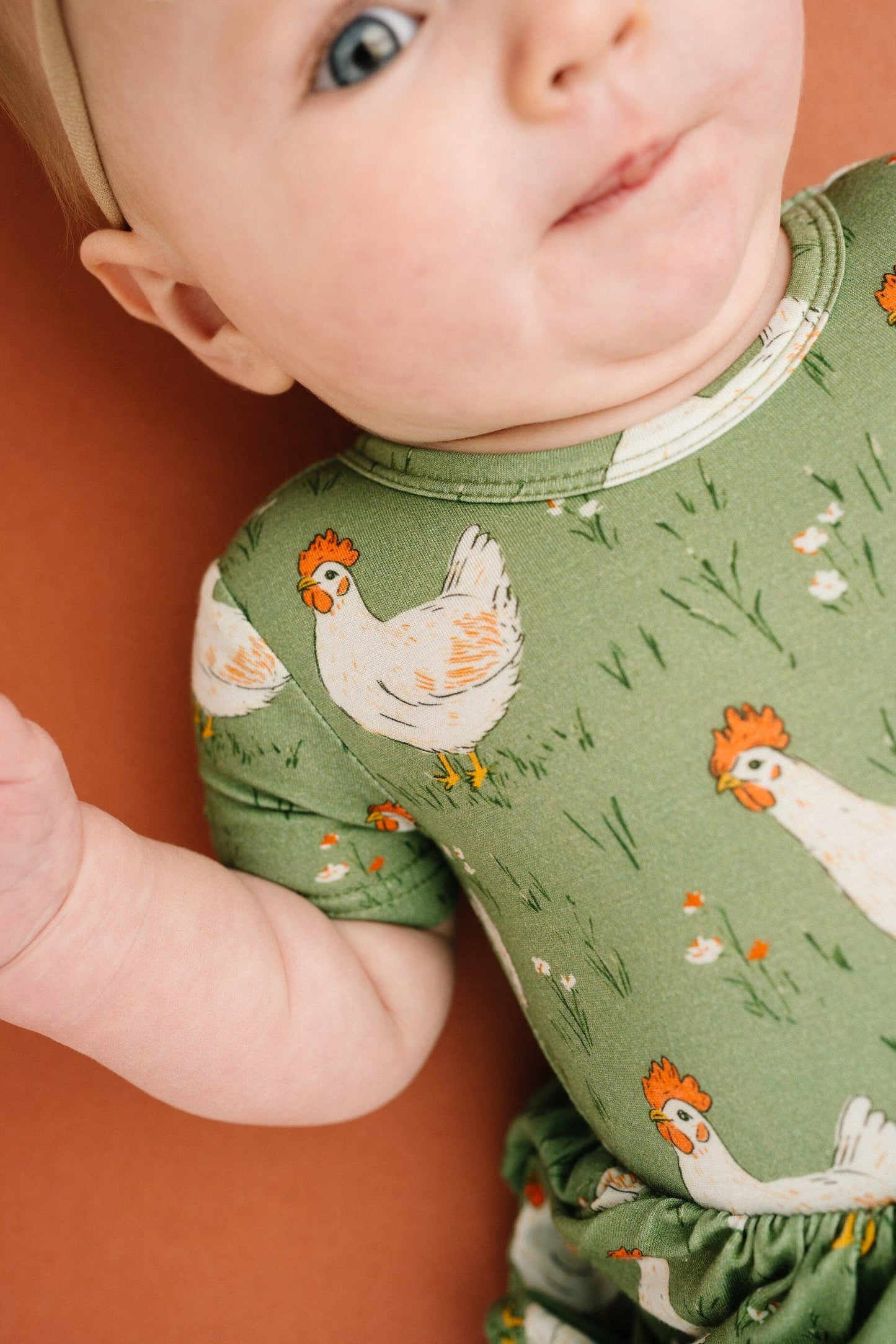 Spring Chicken Short Sleeve Bodysuit Bamboo Dress