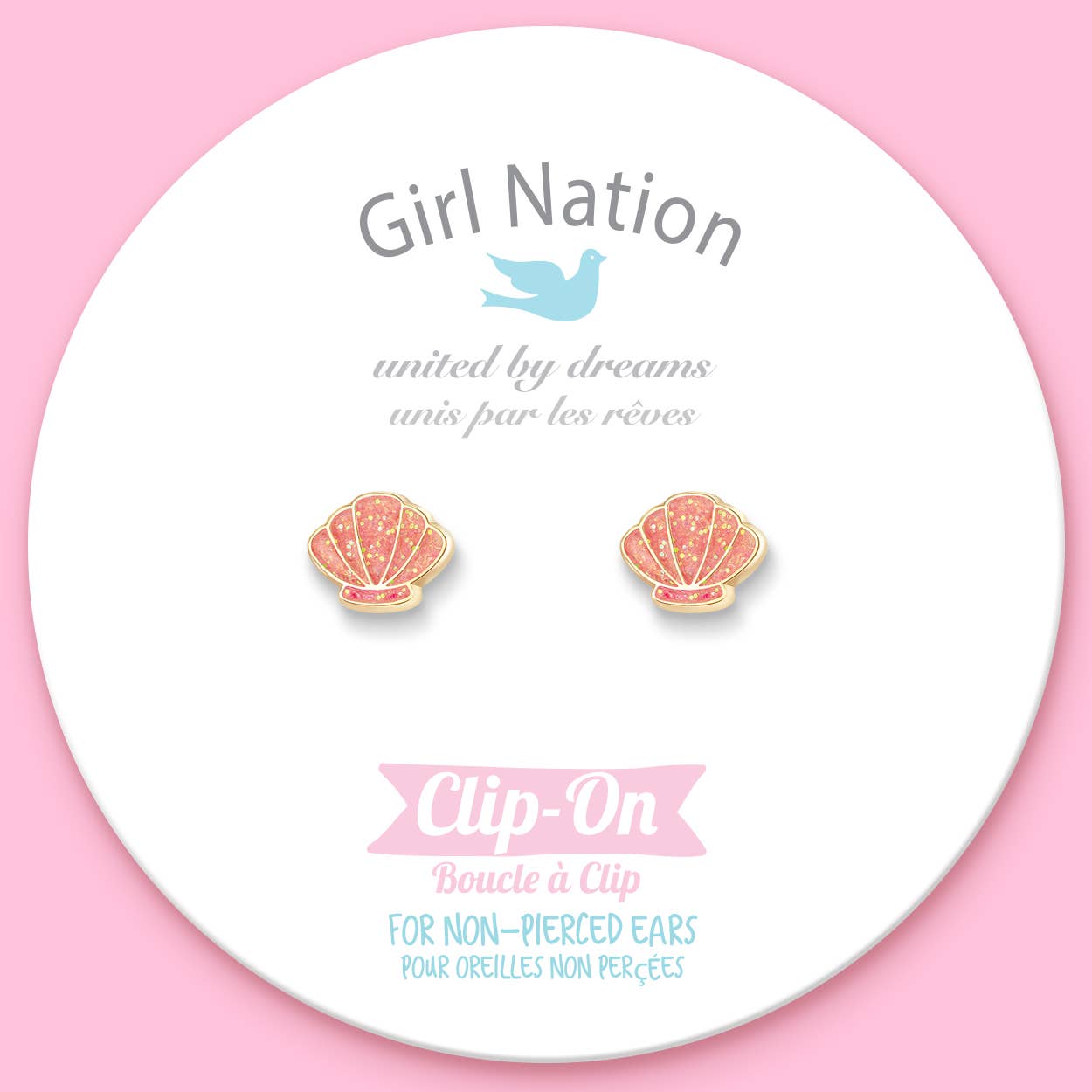 CLIP ON Cutie Earrings- Shell-abrate