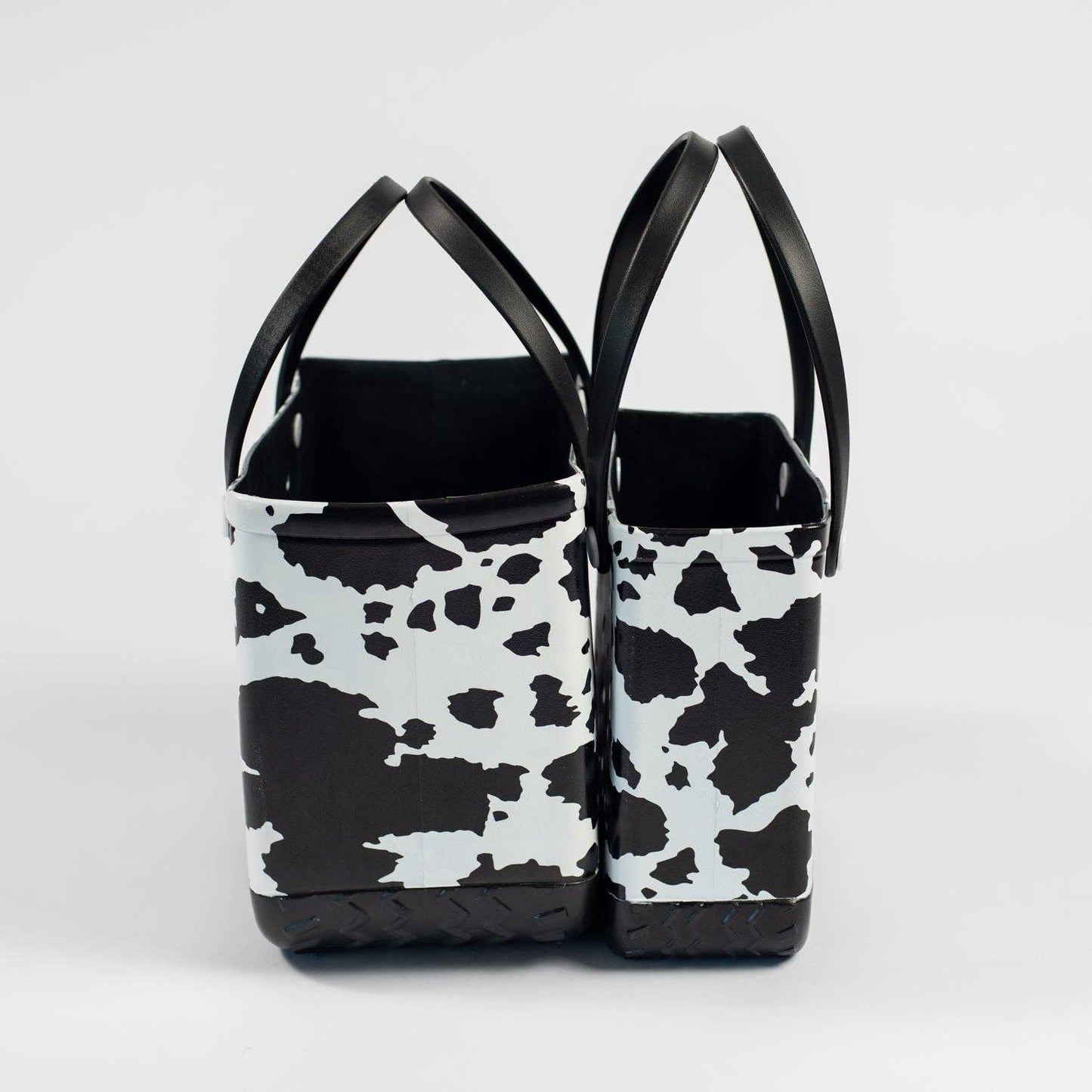 Cow Print Mini Beach Rubber Durable Tote Bag