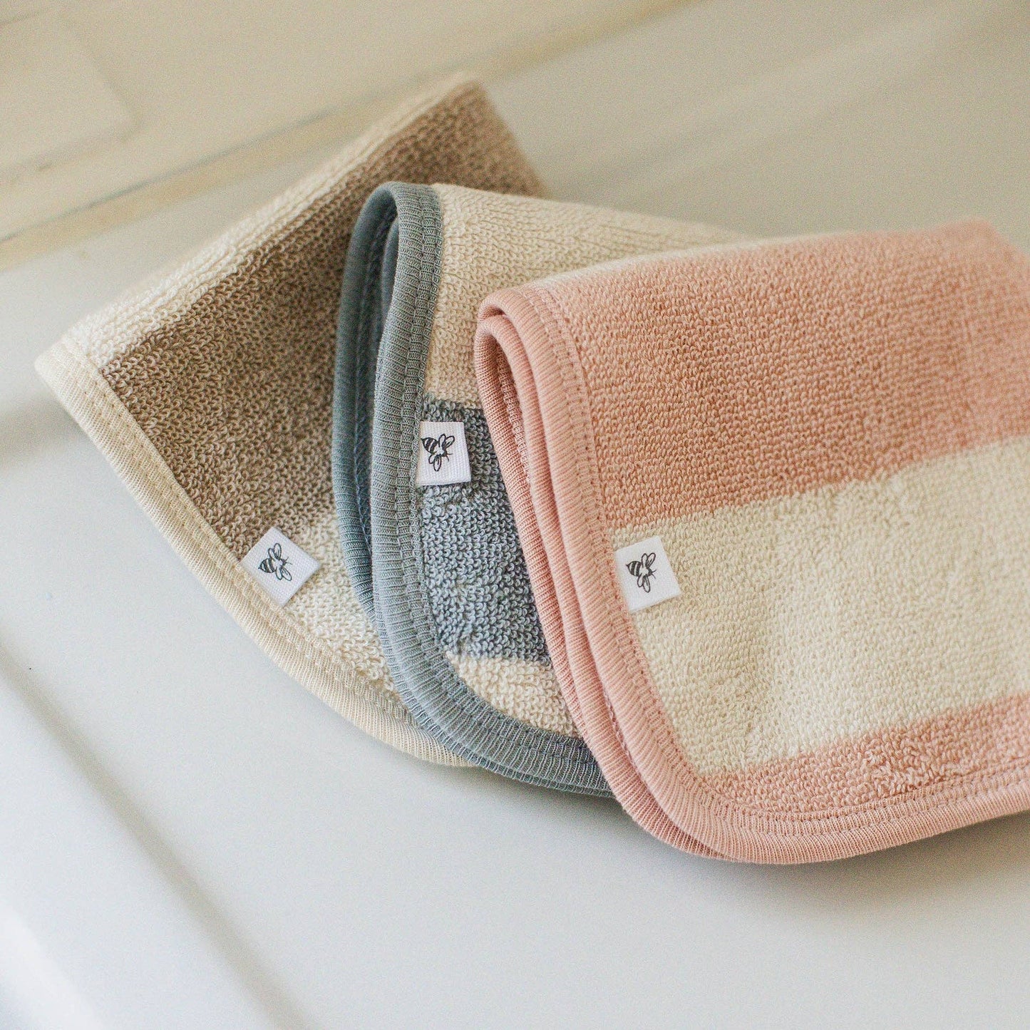 Rugby Stripe Woven Terry Towel & Washcloth Set