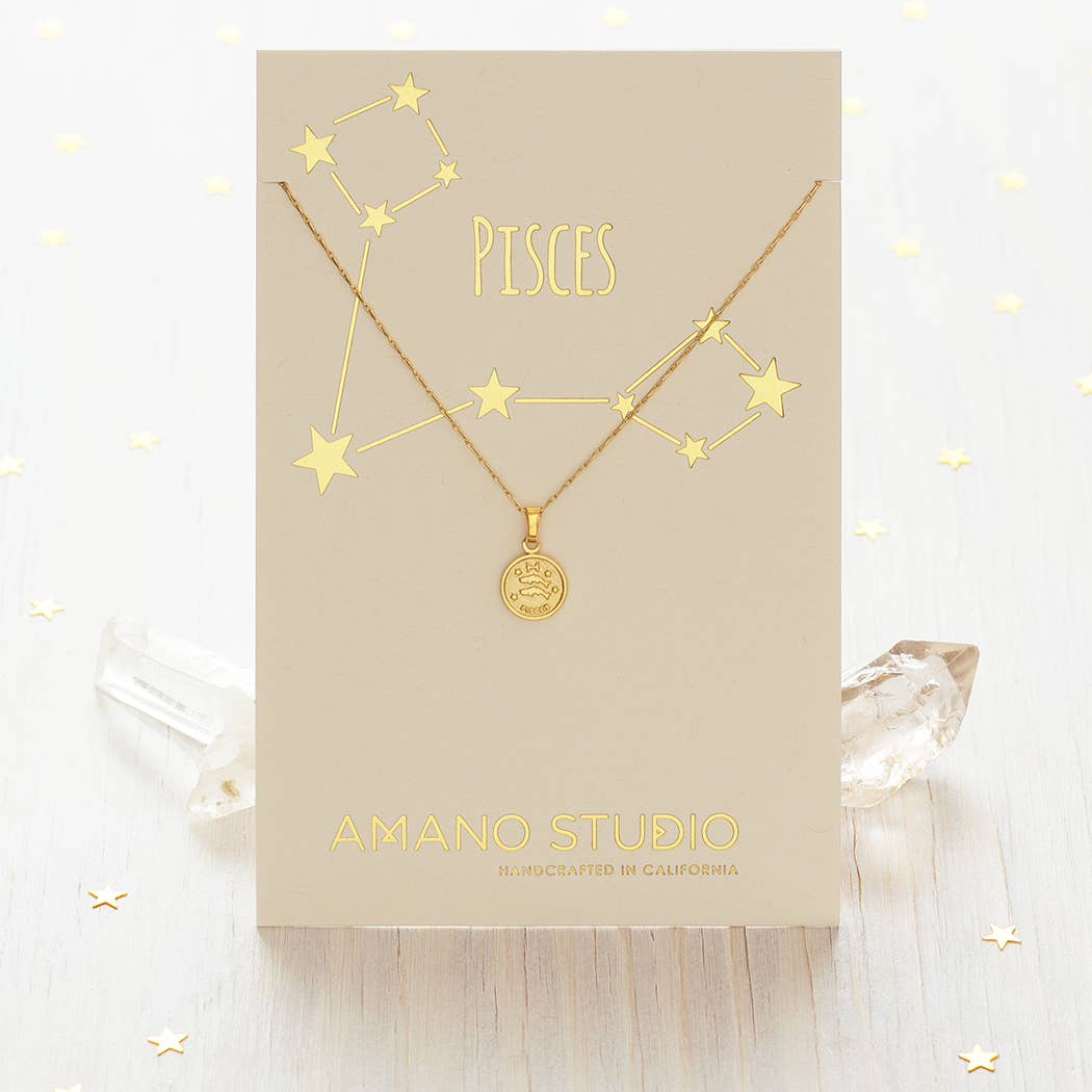 Tiny Zodiac Medallion Necklace