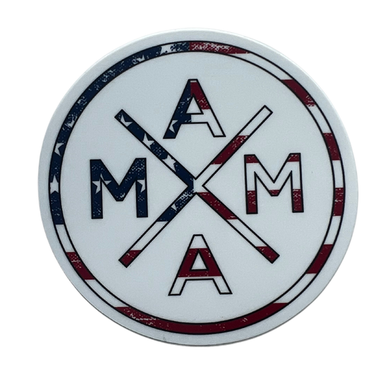 Mama X™ American Flag Sticker