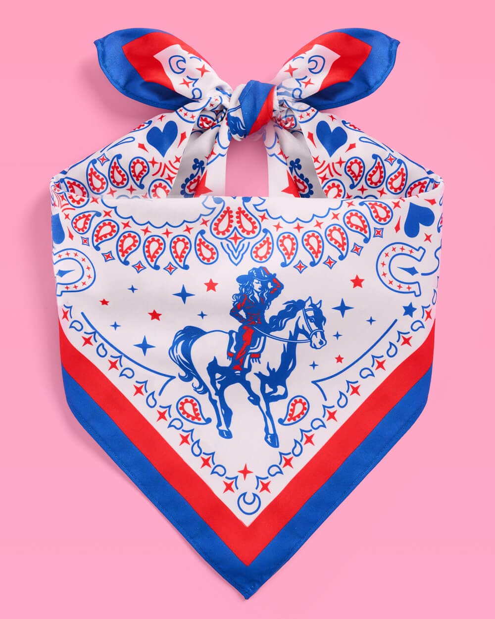 American Girl Bandana - red white and blue bandana, USA, Cowboy, 4th July