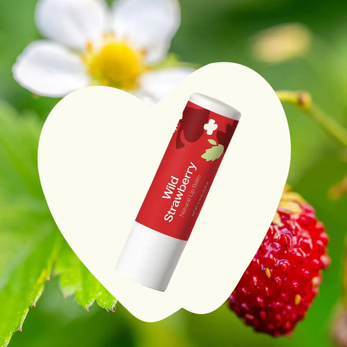 Wild Strawberry Natural Lip Balm 0.15oz