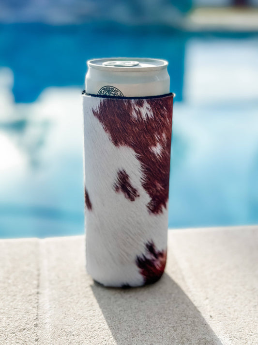 Slim Can Holder "Brown Cow"