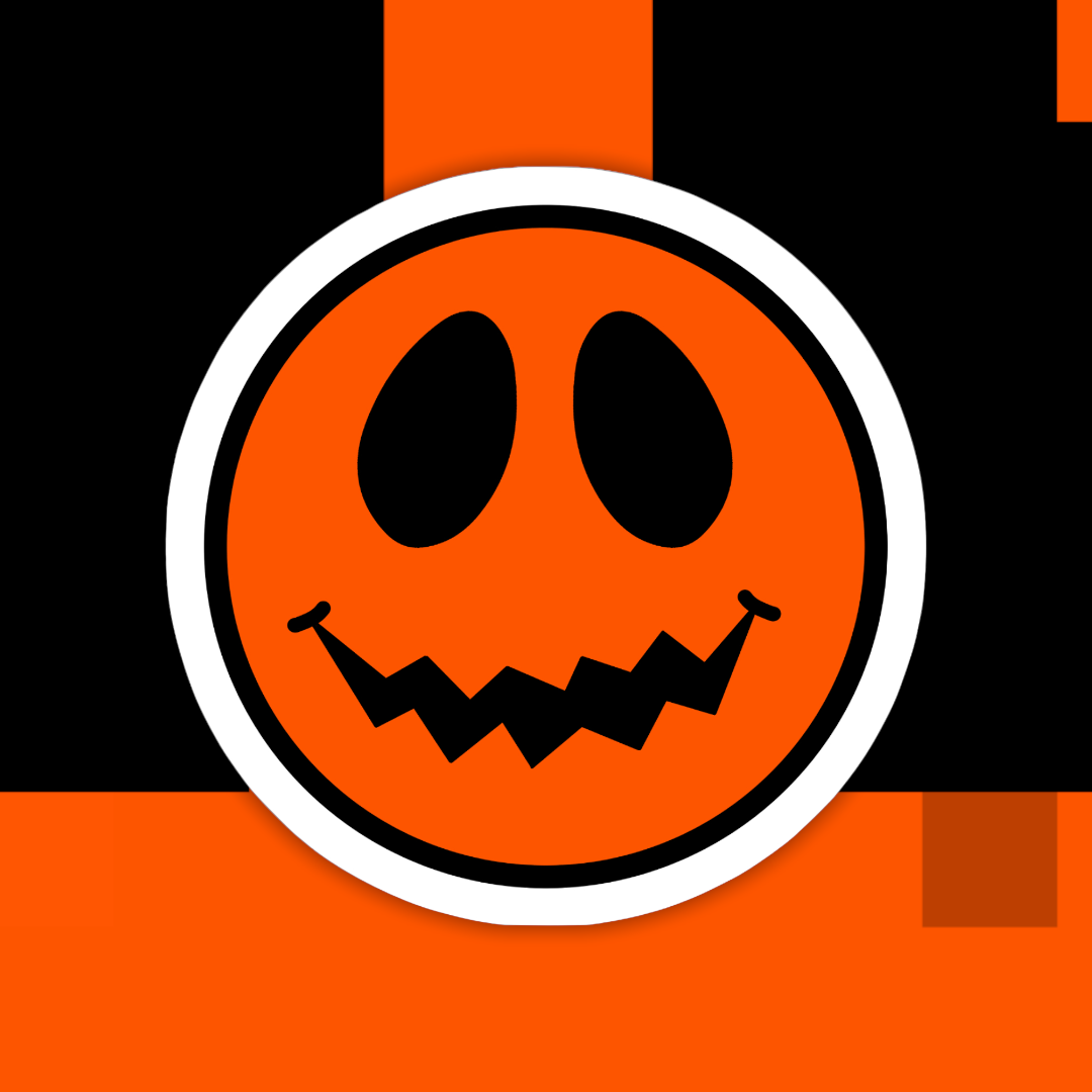 Pumpkin Smiley Face Sticker