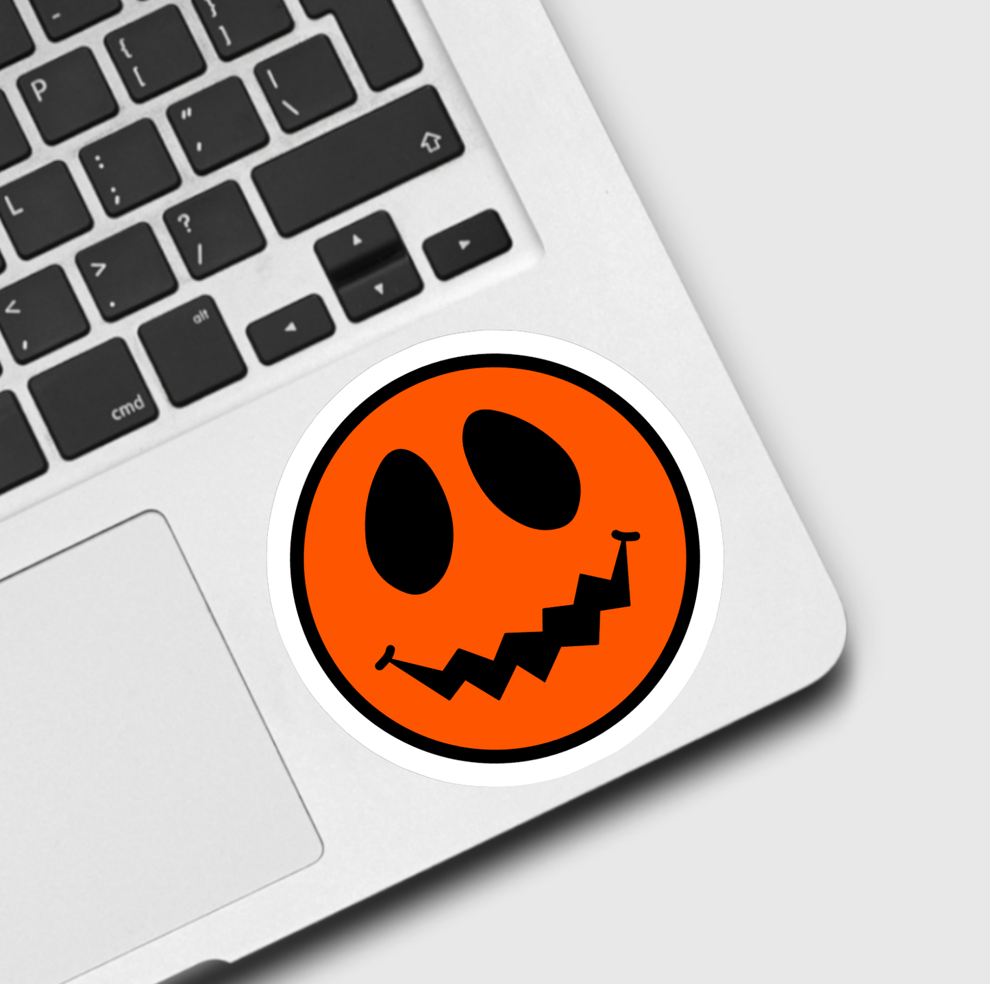 Pumpkin Smiley Face Sticker