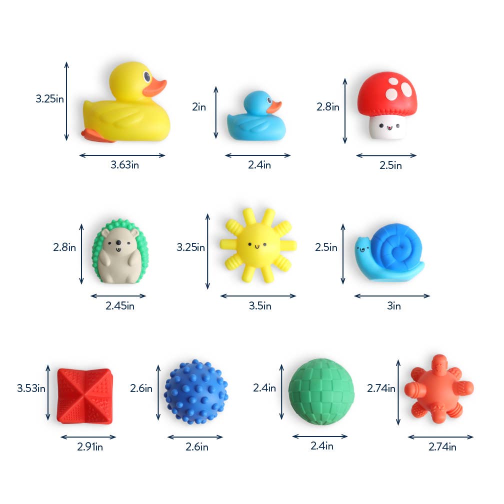 Itzy Splash Gift Set™ Soft Bath Toys