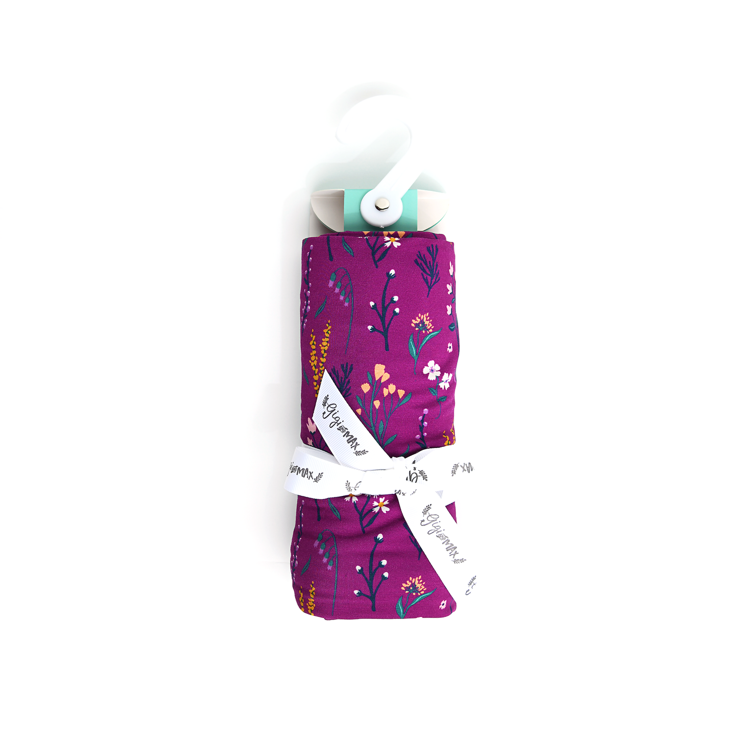 Bamboo Swaddle Blanket Baby Baby Gift Set Nursery Eden Purple Floral