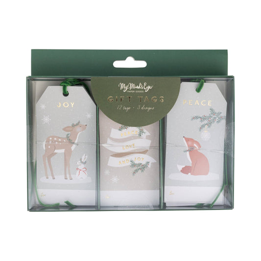 Woodland Christmas Tag Set