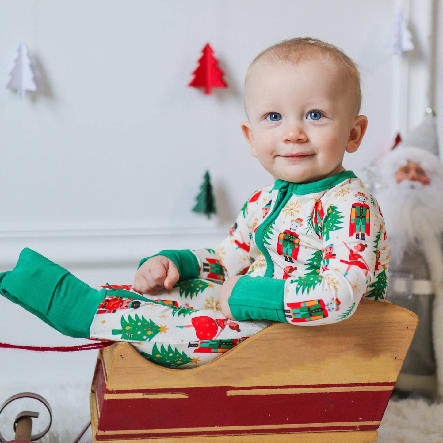 ZIP ROMPER -Nutcracker: 0/3m