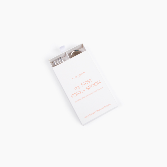 First Utensil Set | Fork and Spoon: Sand