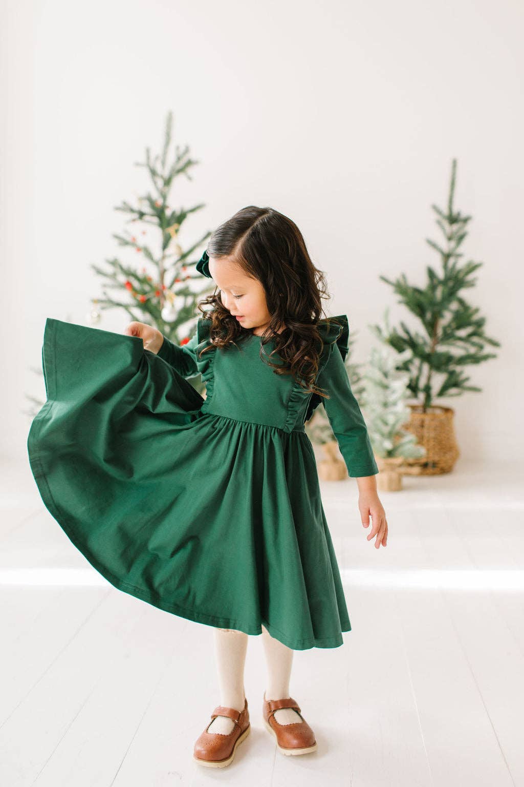 Adelisa Dress in Evergreen | Christmas | Girls