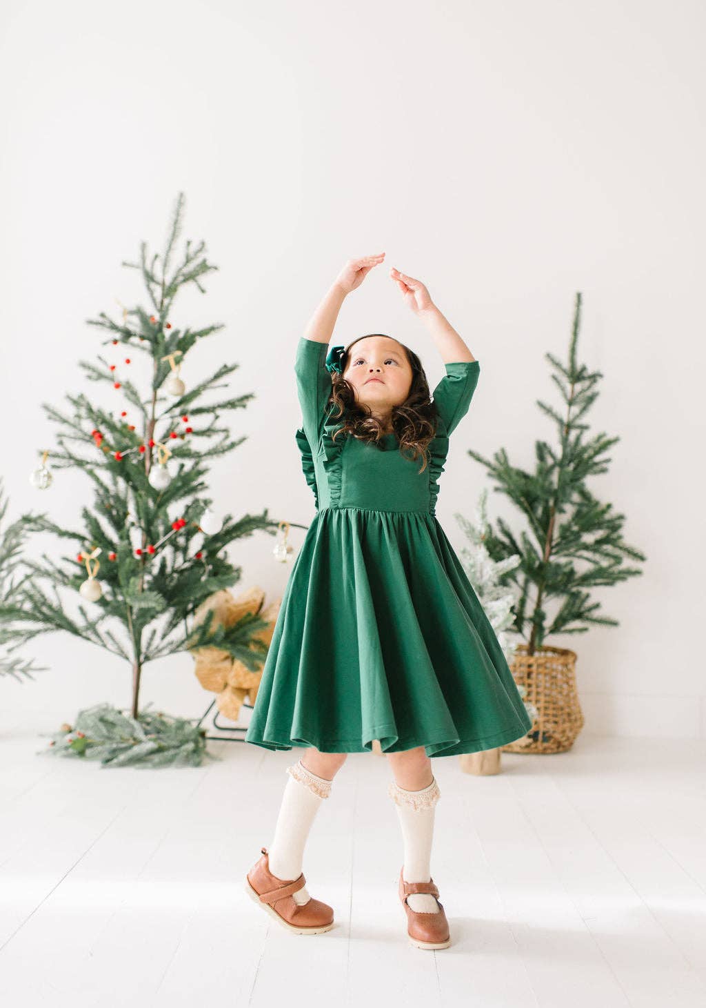 Adelisa Dress in Evergreen | Christmas | Girls