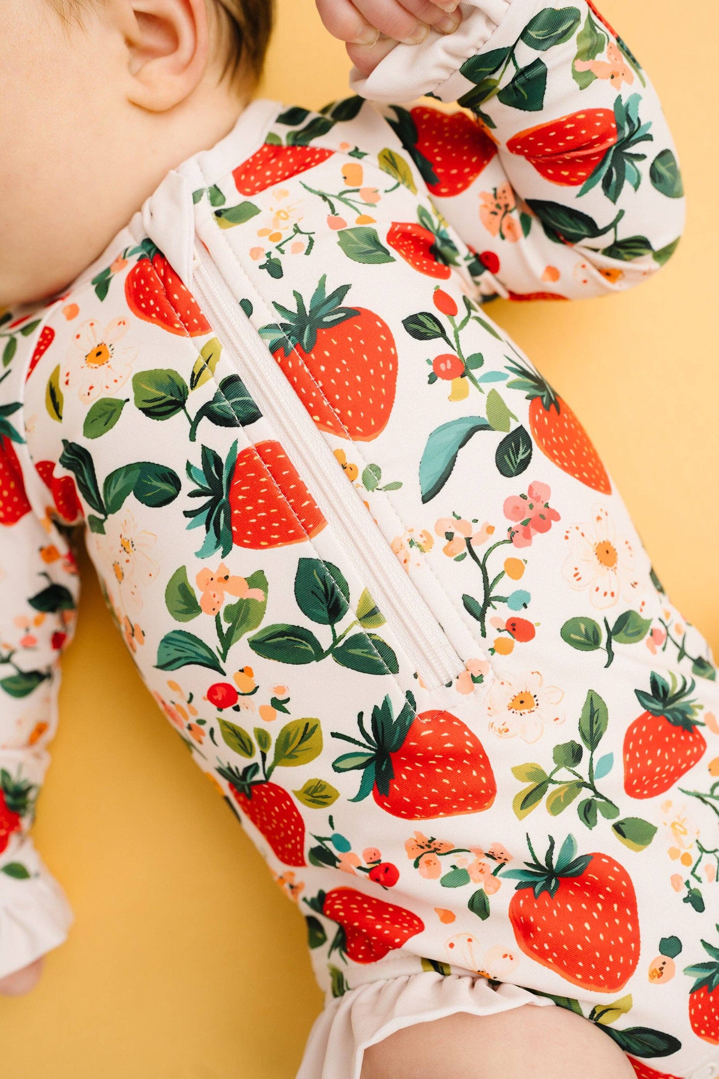 Vintage Strawberry One Piece Swimsuit