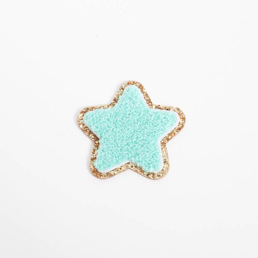 Chenille Aqua Star Icon Patch