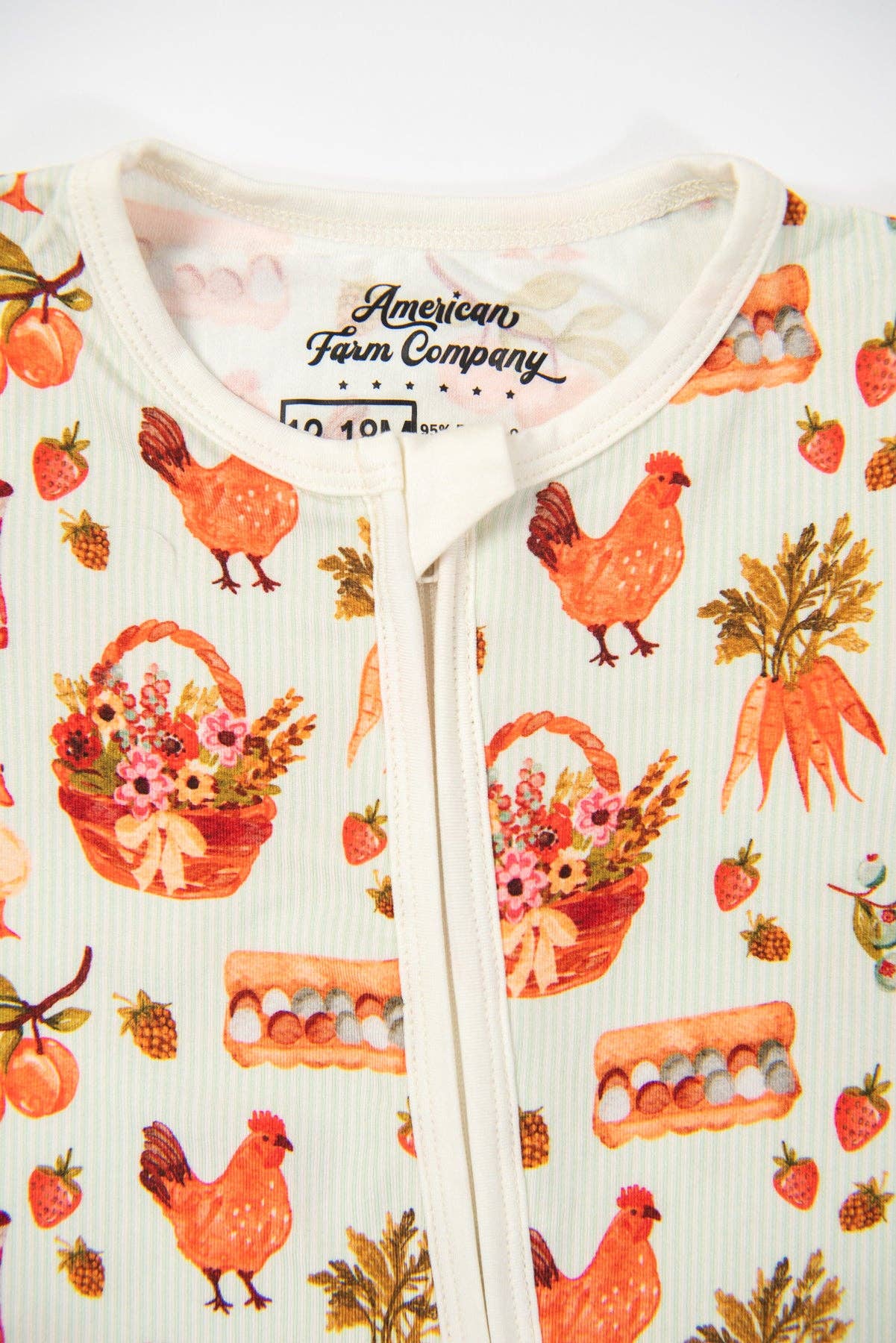 Farmer's Market Bamboo Baby Zippy