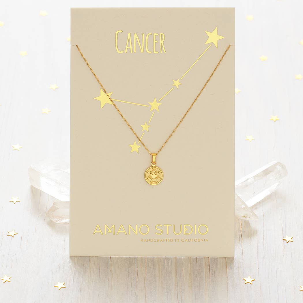 Tiny Zodiac Medallion Necklace