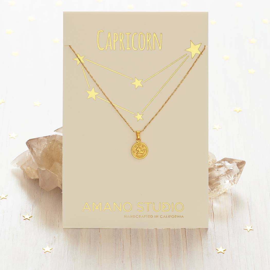 Tiny Zodiac Medallion Necklace